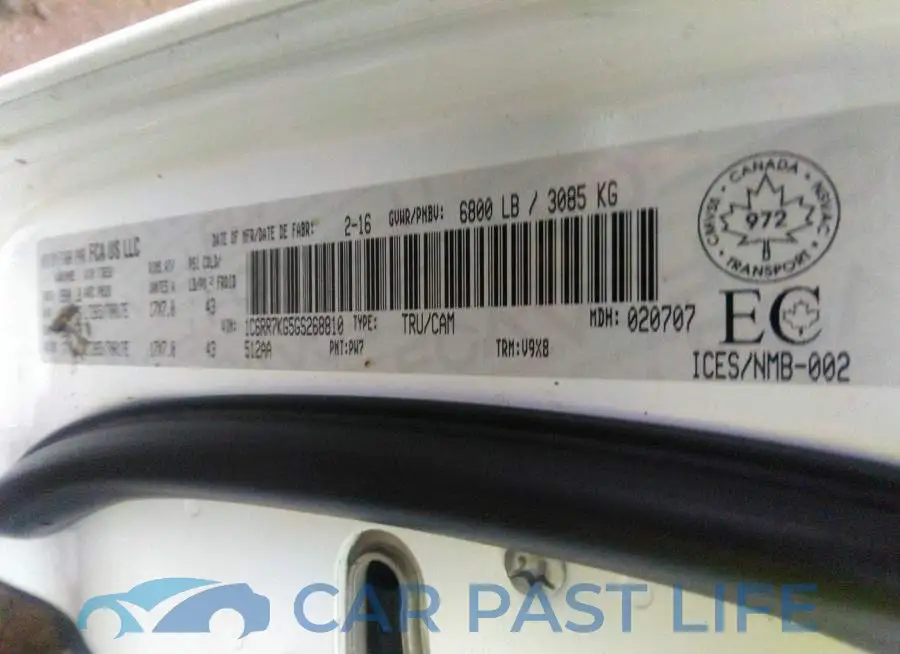 1C6RR7KG5GS268810# 9