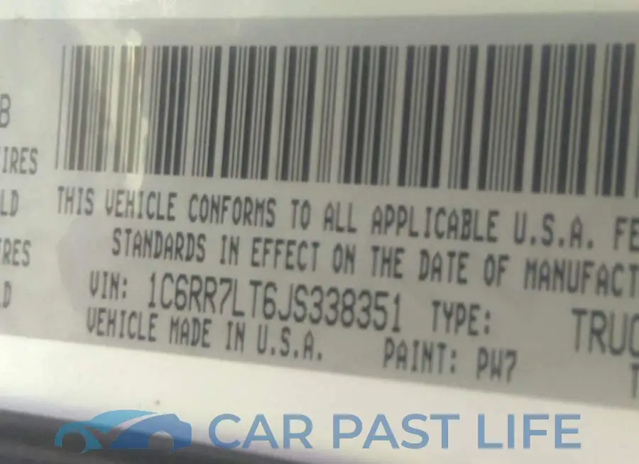 1C6RR7LT6JS338351# 9