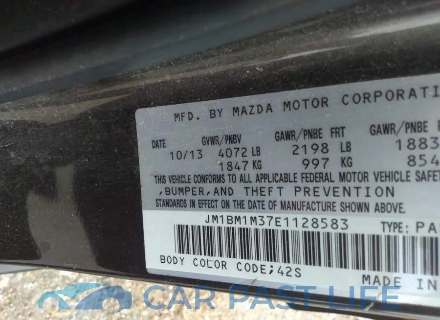 JM1BM1M37E1128583# 9