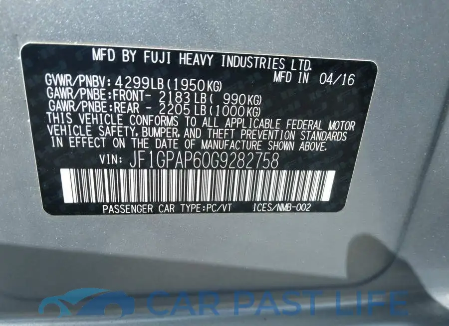 JF1GPAP60G9282758# 9