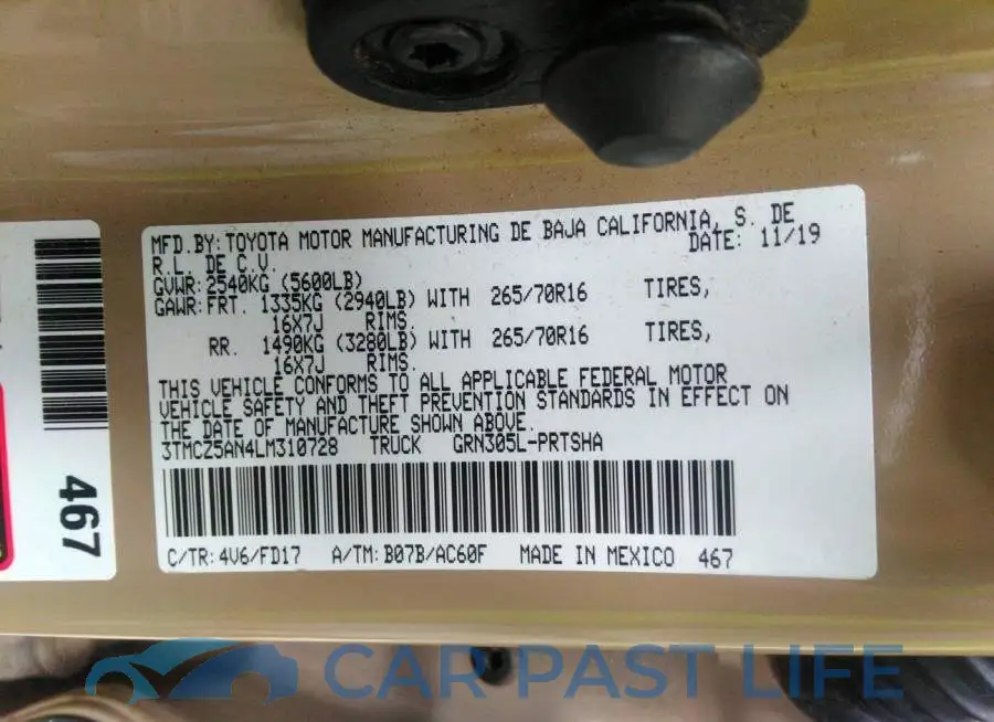 3TMCZ5AN4LM310728# 9