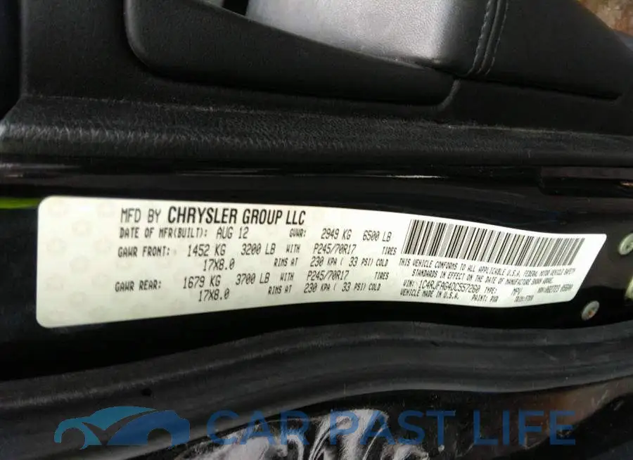 1C4RJFAG4DC557260# 9