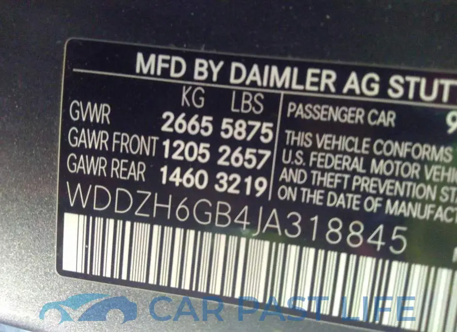 WDDZH6GB4JA318845# 9