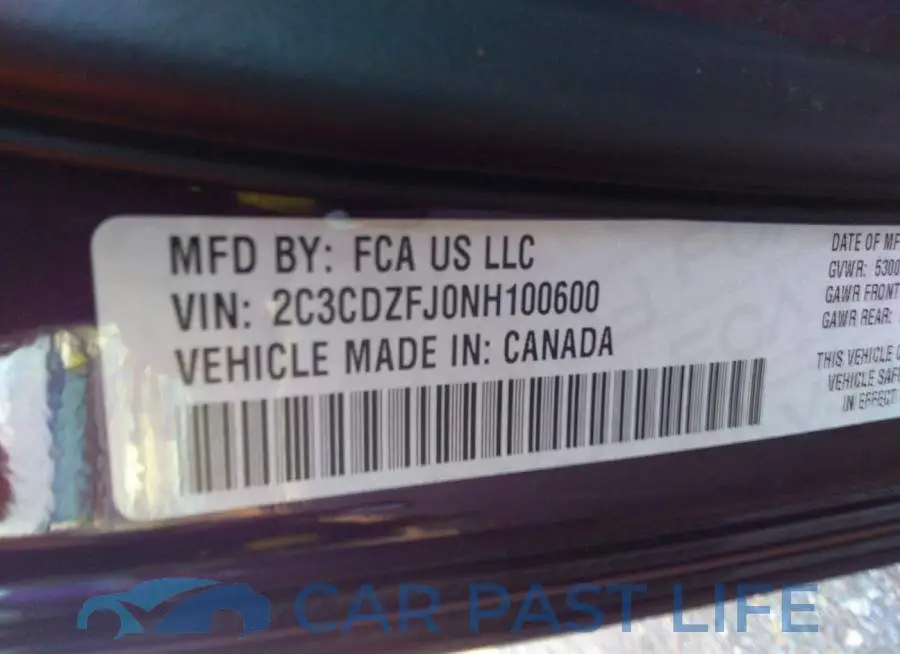2C3CDZFJ0NH100600# 9