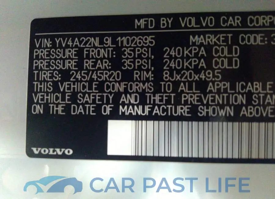 YV4A22NL9L1102695# 9