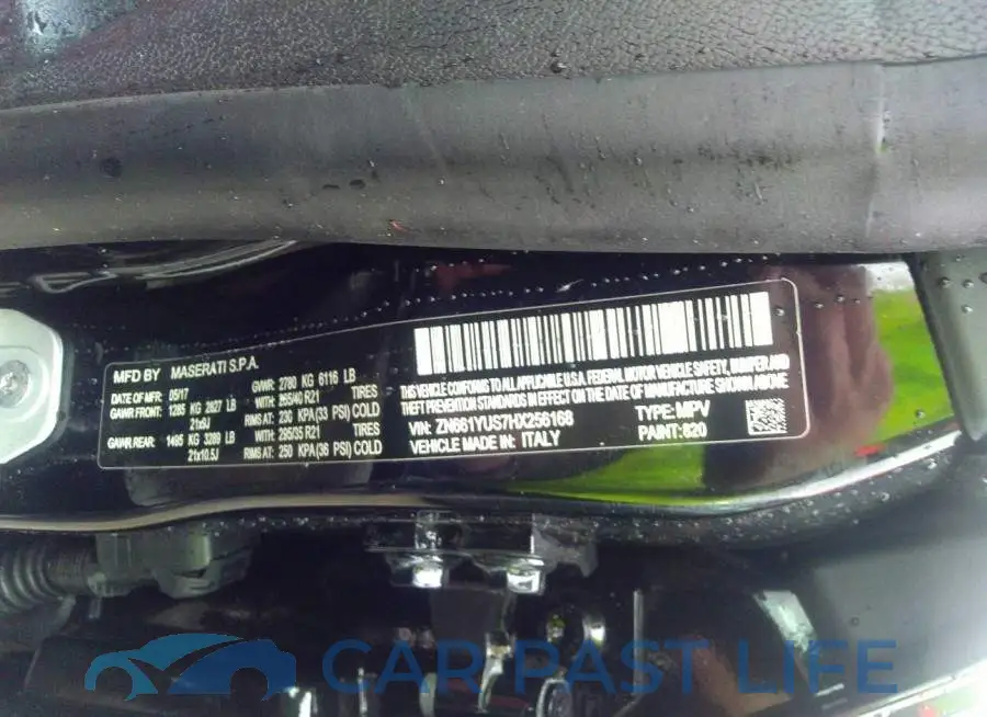 ZN661YUS7HX256168# 9