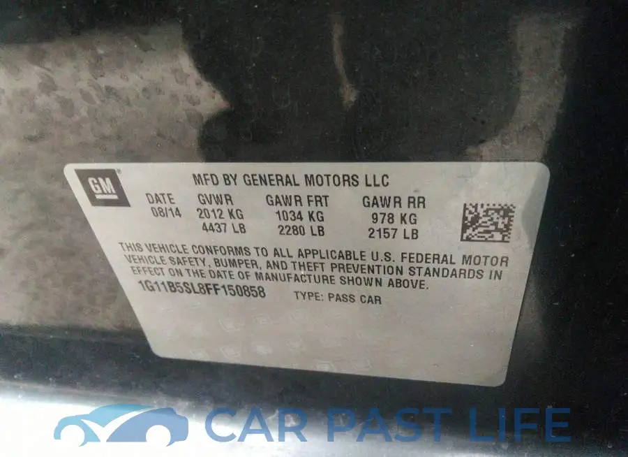 1G11B5SL8FF150858# 9