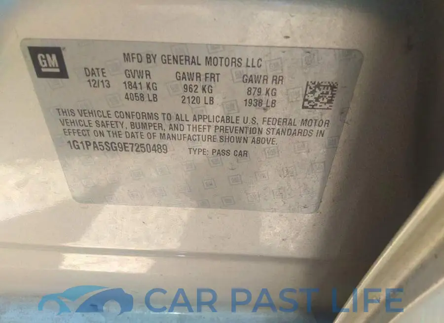 1G1PA5SG9E7250489# 9