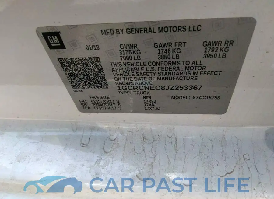 1GCRCNEC8JZ253367# 9