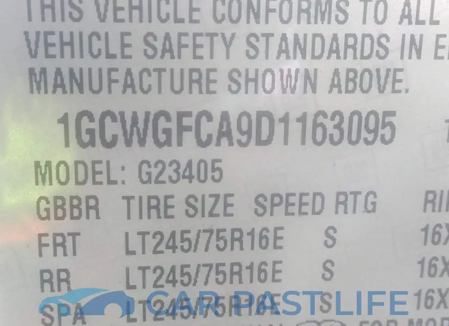 1GCWGFCA9D1163095# 9
