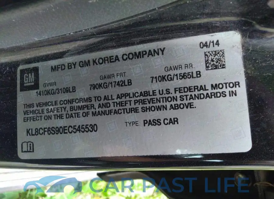 KL8CF6S90EC545530# 9
