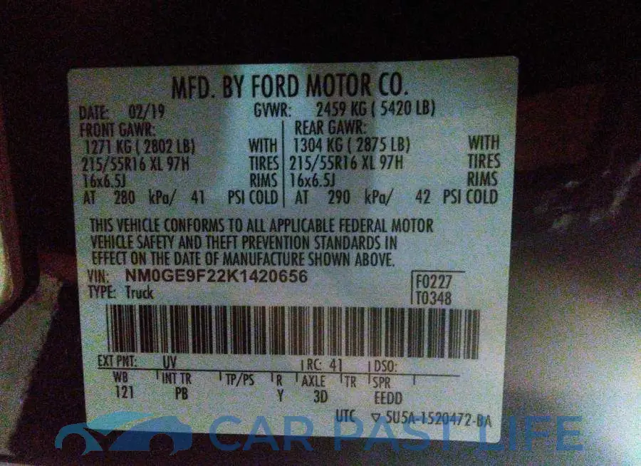 NM0GE9F22K1420656# 9