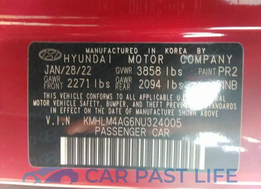 KMHLM4AG6NU324005# 9