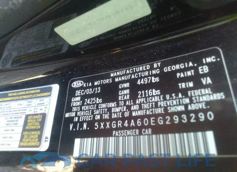 5XXGR4A60EG293290# 9