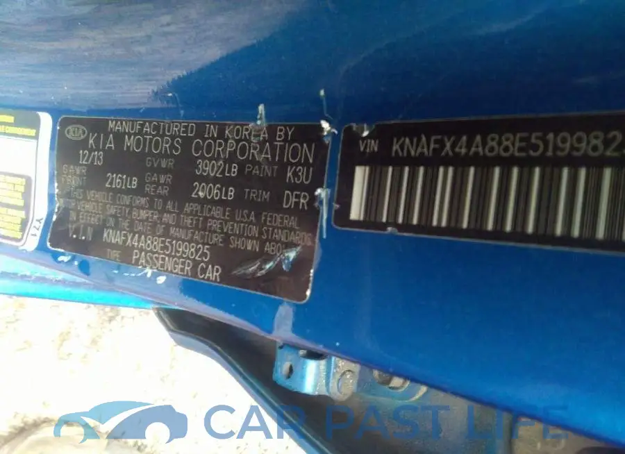 KNAFX4A88E5199825# 9
