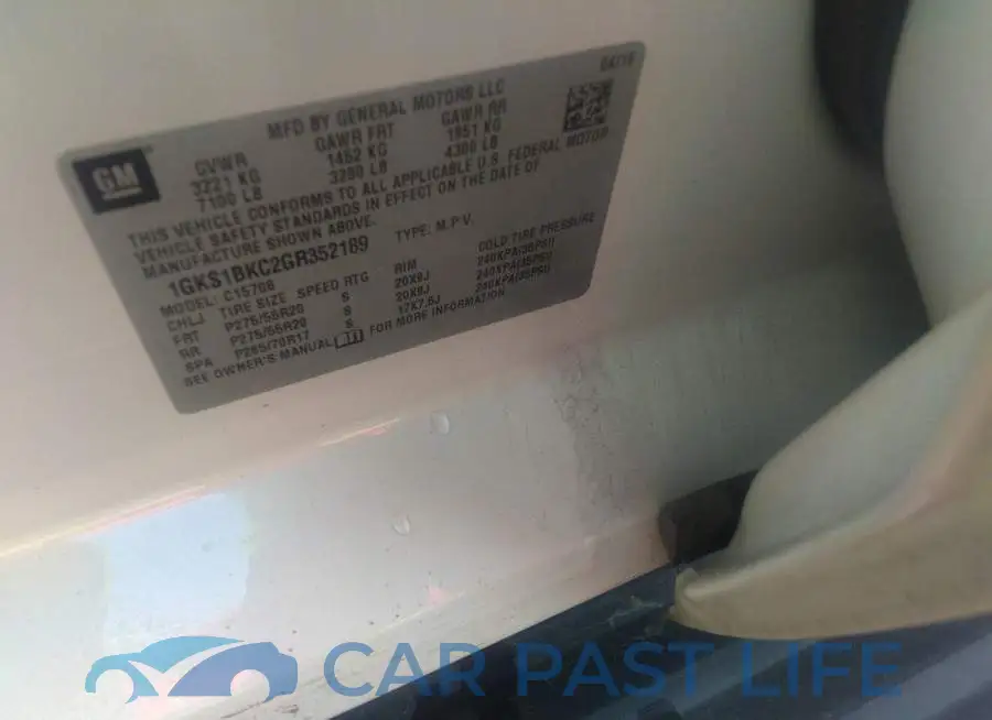1GKS1BKC2GR352189# 9