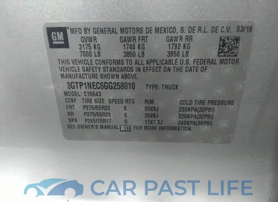 3GTP1NEC6GG258010# 9