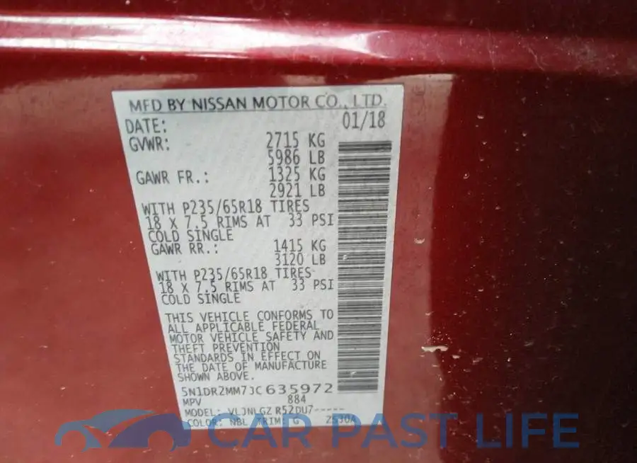 5N1DR2MM7JC635972# 9