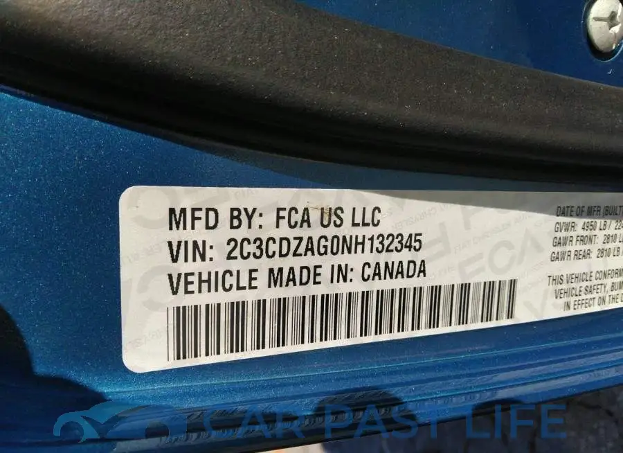 2C3CDZAG0NH132345# 9