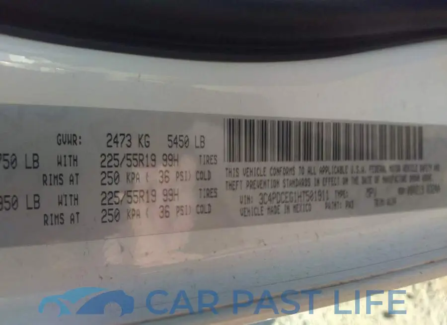 3C4PDCEG1HT501911# 9