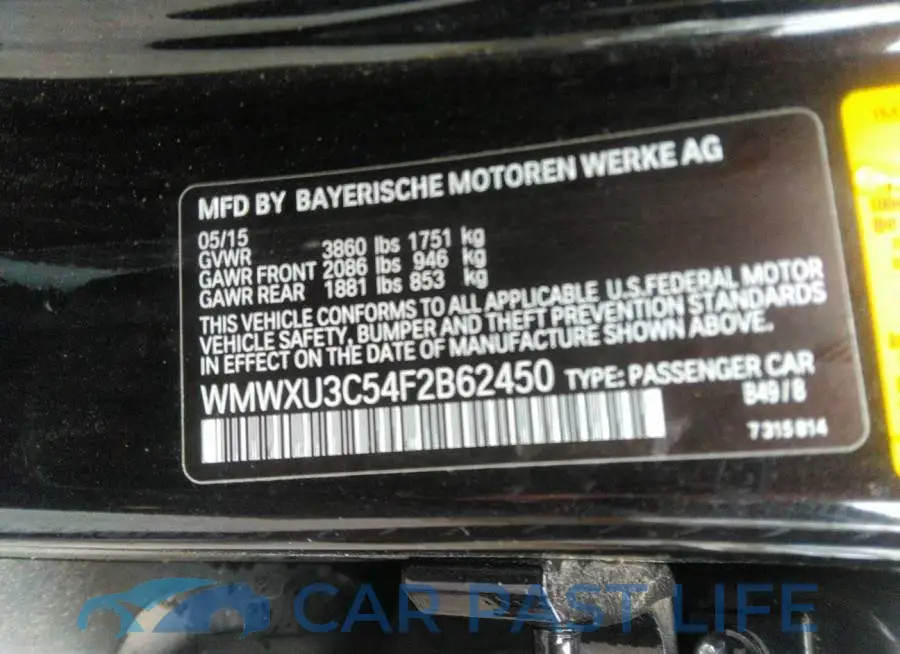 WMWXU3C54F2B62450# 9
