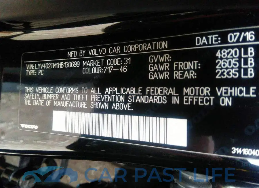 LYV402TM1HB130699# 9