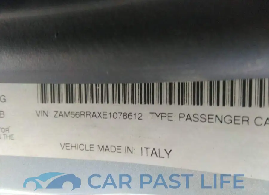 ZAM56RRAXE1078612# 9