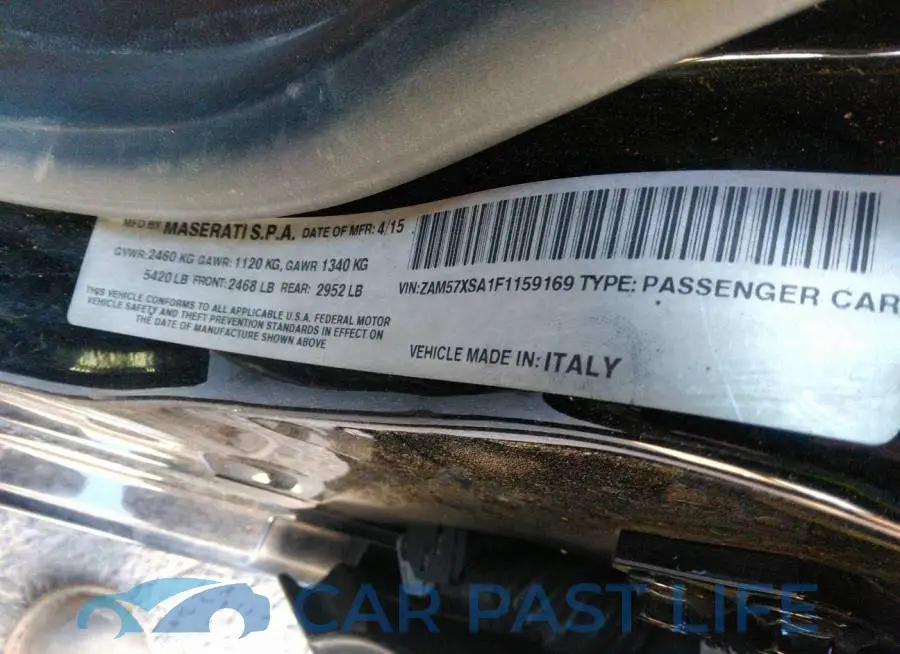 ZAM57XSA1F1159169# 9