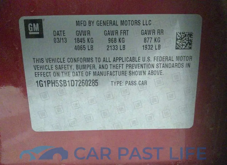 1G1PH5SB1D7260285# 9