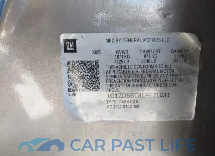 1G1ZD5ST8LF121031# 9