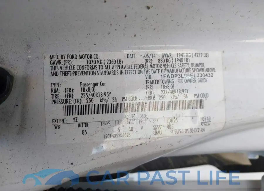 1FADP3L95EL330432# 9