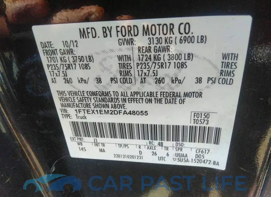 1FTEX1EM2DFA48055# 9