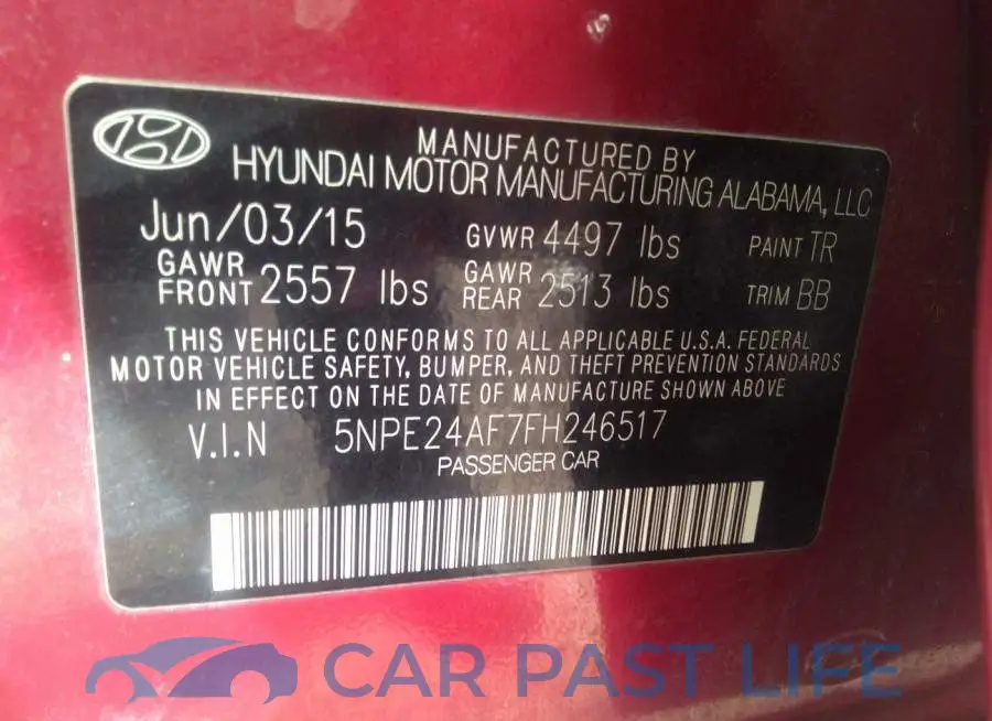 5NPE24AF7FH246517# 9