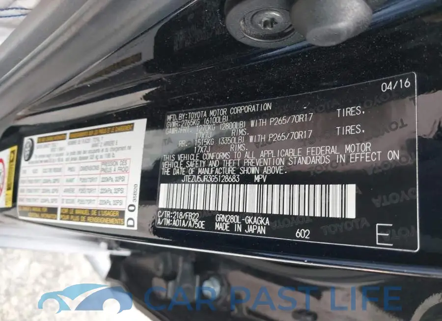 JTEZU5JR3G5128683# 9