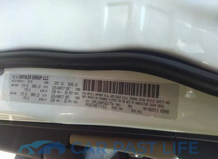 1C4PJLABXFW531774# 9