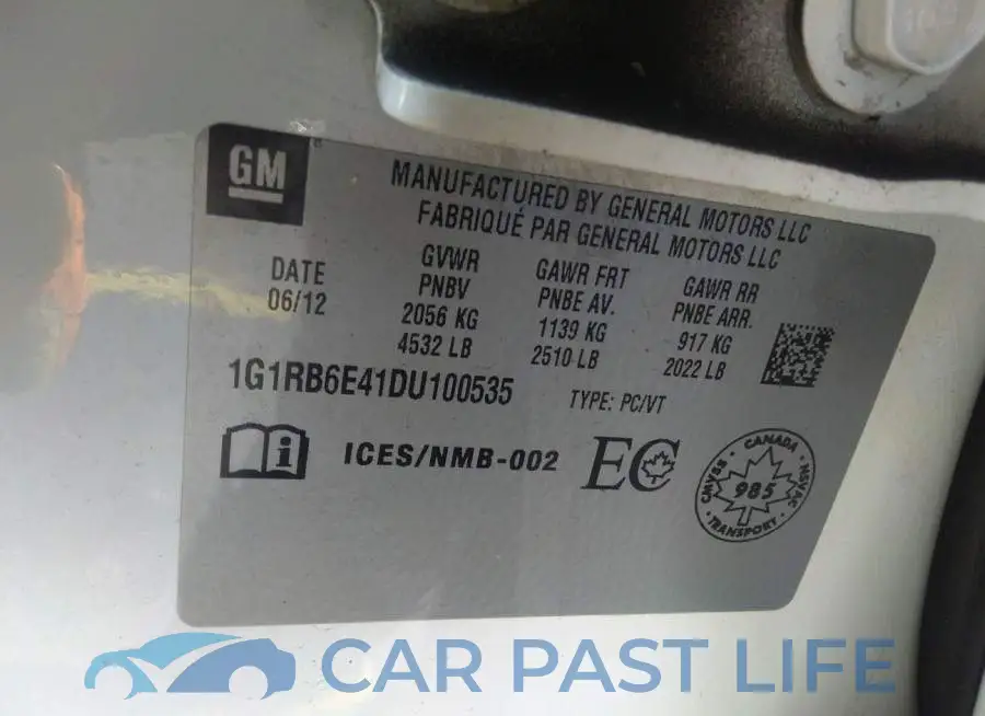 1G1RB6E41DU100535# 9
