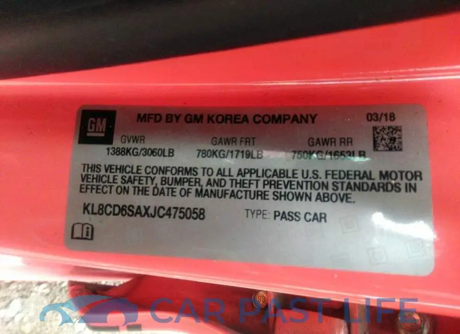 KL8CD6SAXJC475058# 9