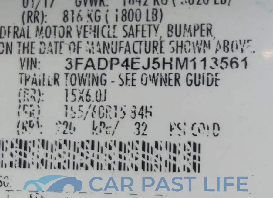 3FADP4EJ5HM113561# 9