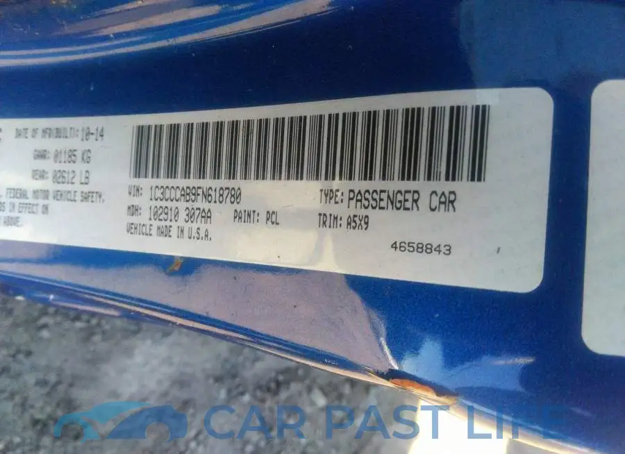 1C3CCCAB9FN618780# 9