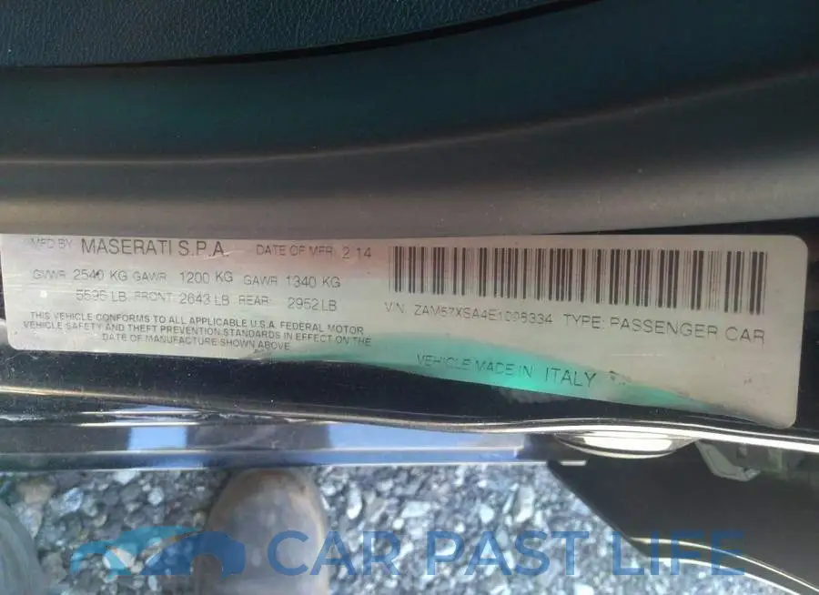 ZAM57XSA4E1098334# 9