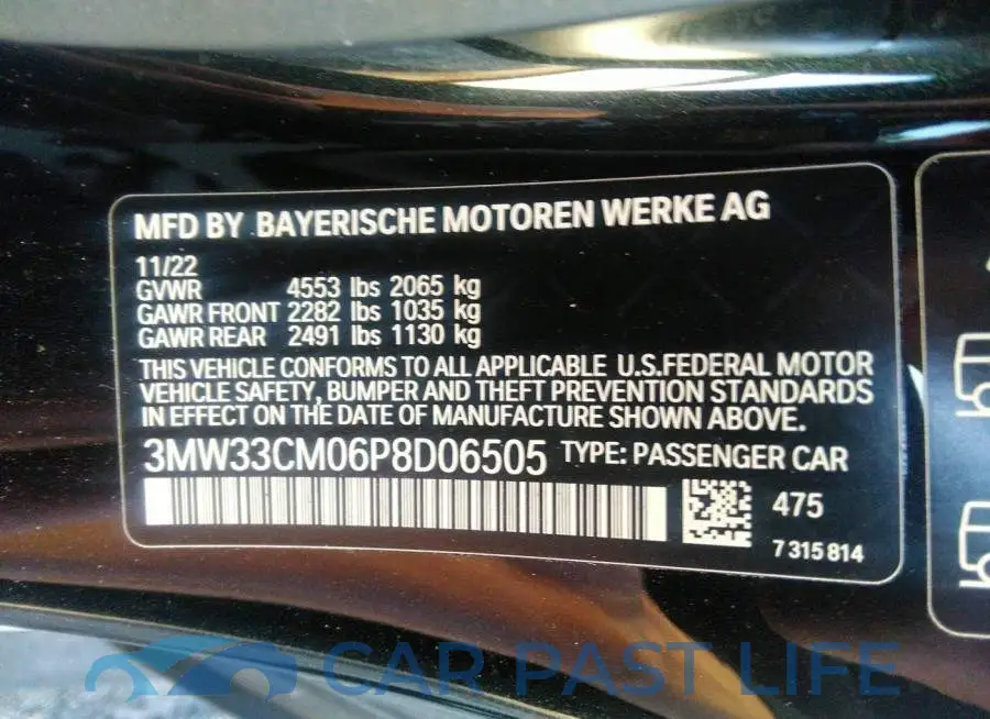 3MW33CM06P8D06505# 9