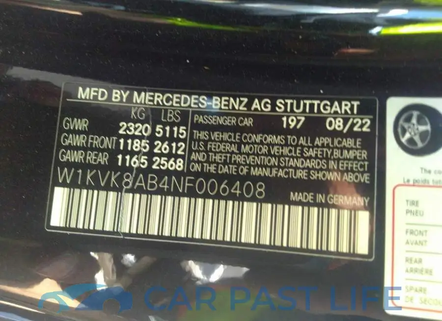 W1KVK8AB4NF006408# 9