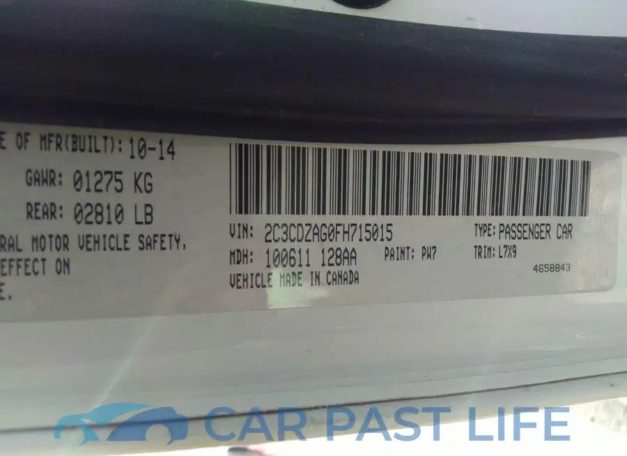 2C3CDZAG0FH715015# 9