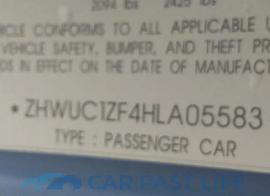 ZHWUC1ZF4HLA05583# 9