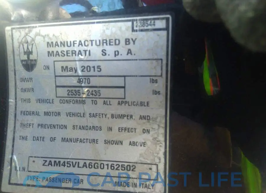 ZAM45VLA6G0162502# 9