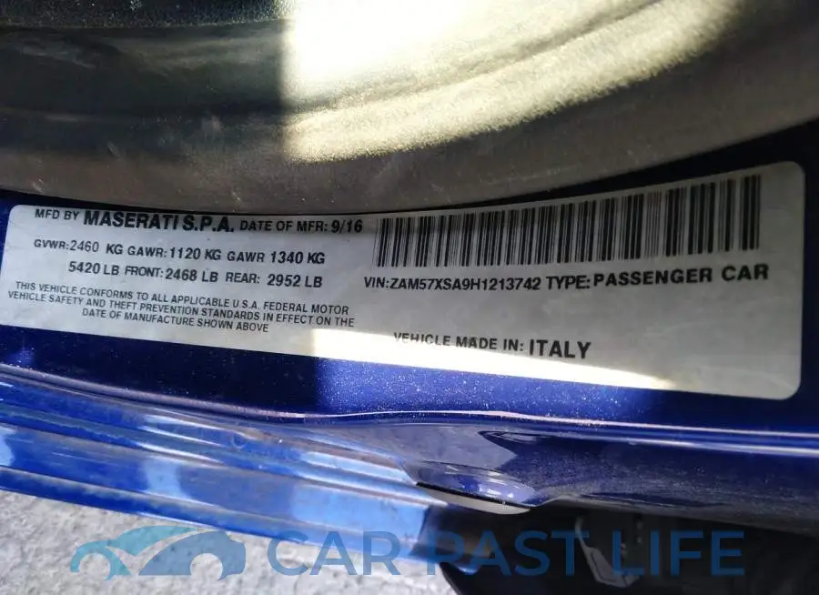 ZAM57XSA9H1213742# 9