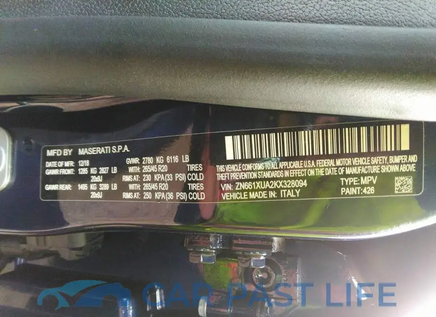 ZN661XUA2KX328094# 9