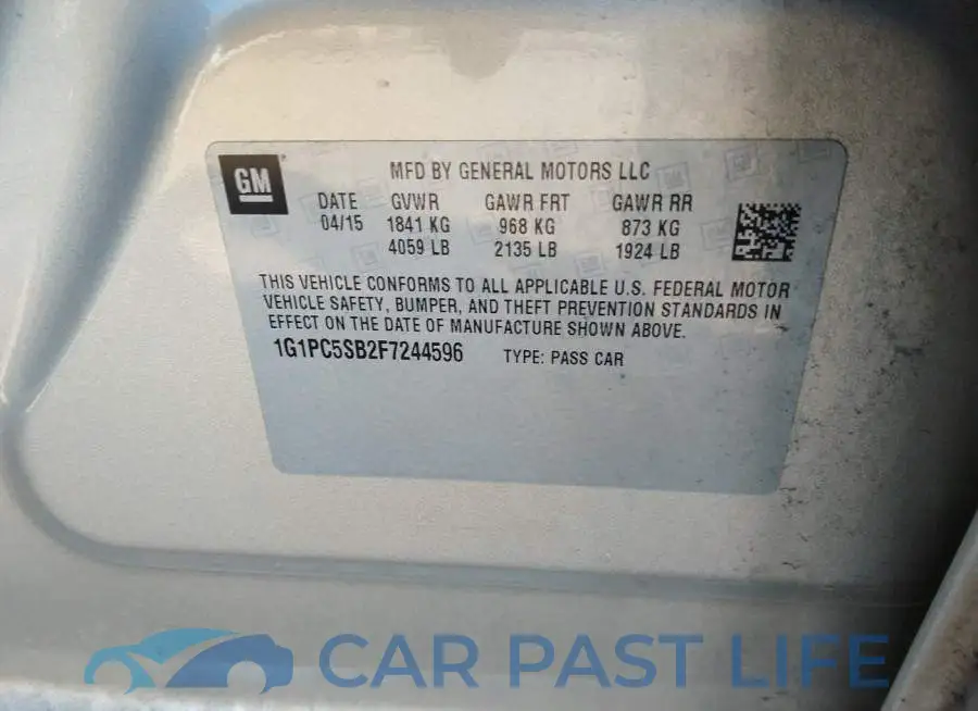 1G1PC5SB2F7244596# 9