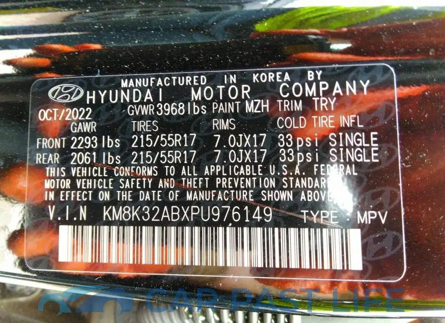 KM8K32ABXPU976149# 9