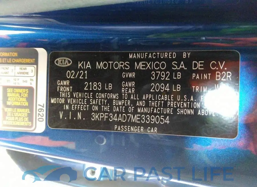 3KPF34AD7ME339054# 9